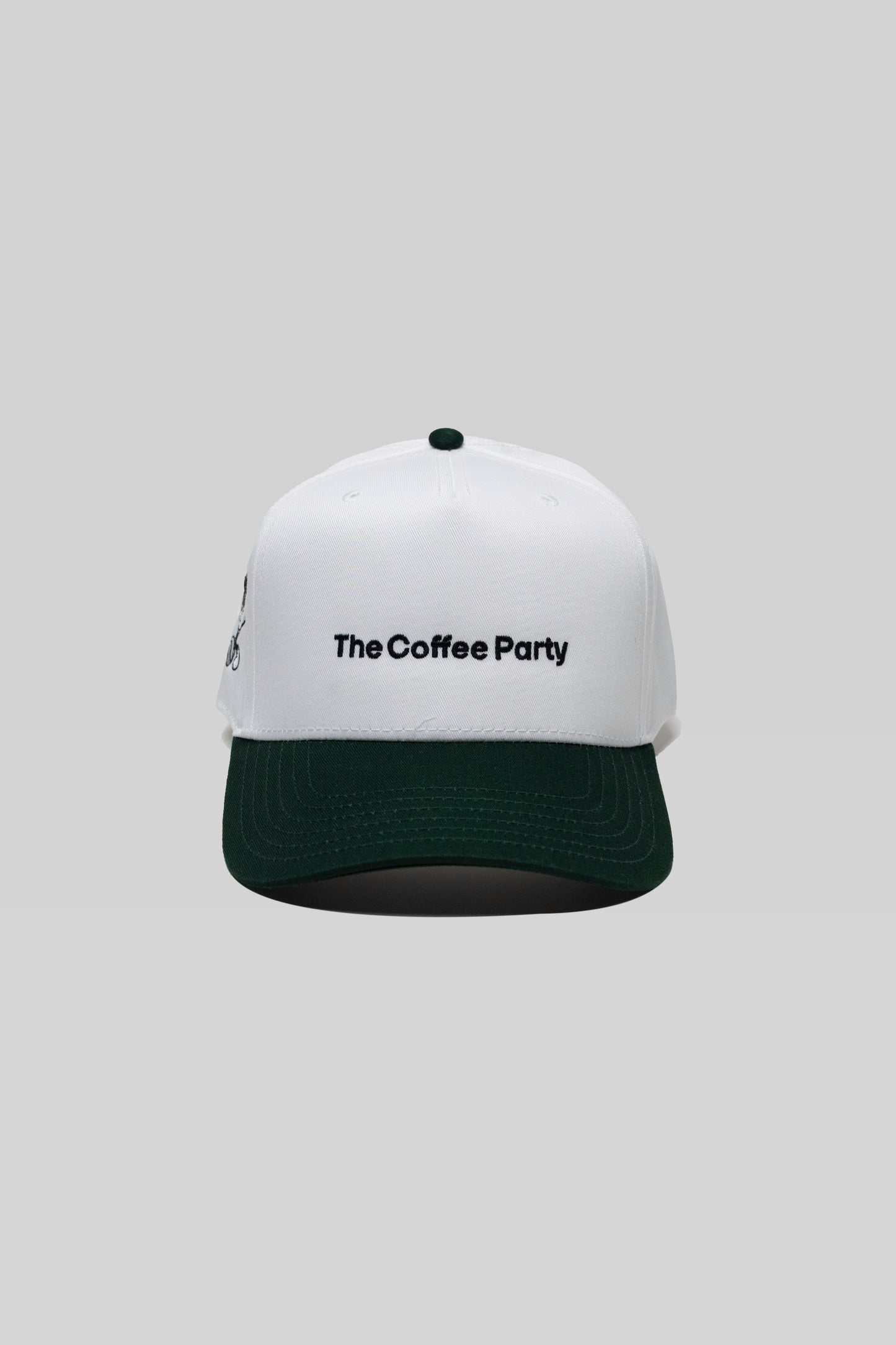 TCP SNAPBACK (WHITE/FOREST-GREEN)